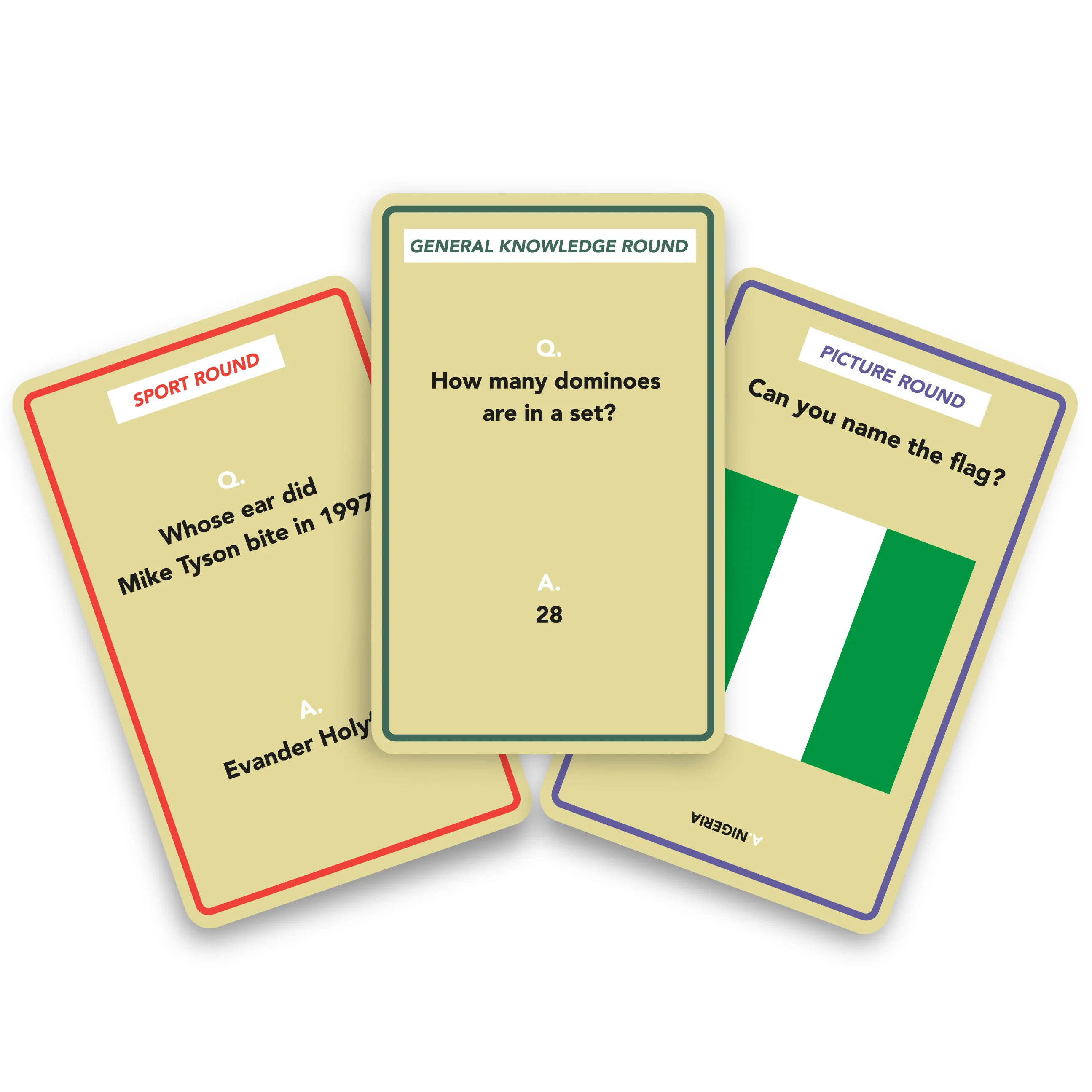 100 Pub Quiz Trivia Question Cards - Image 3