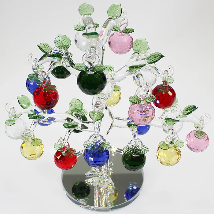 21 Apple Multicolour Glass Apple Tree - Image 2
