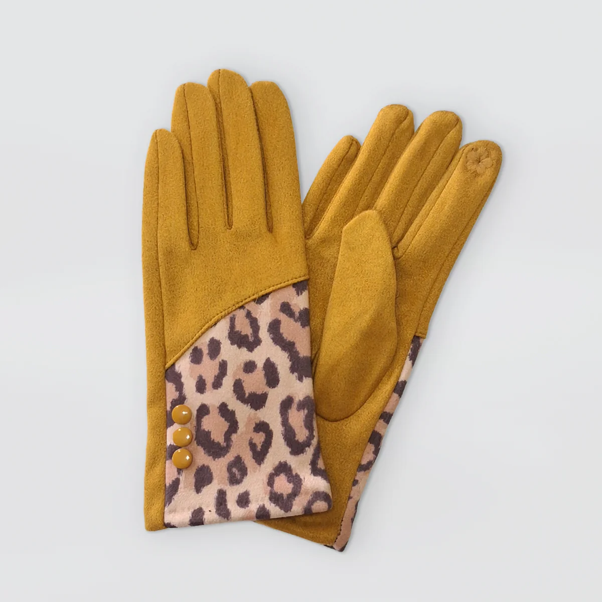 3 Button Gloves - Animal Print - Image 4