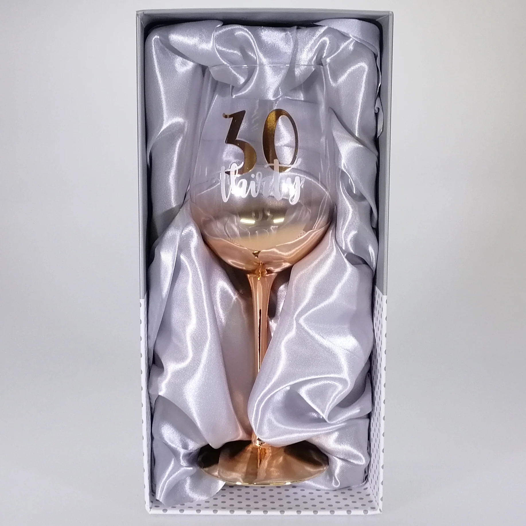 30th Birthday Gold Ombre Wine Glass - Image 2