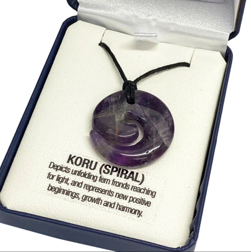 Amethyst Necklace - 'Koru' - Image 2