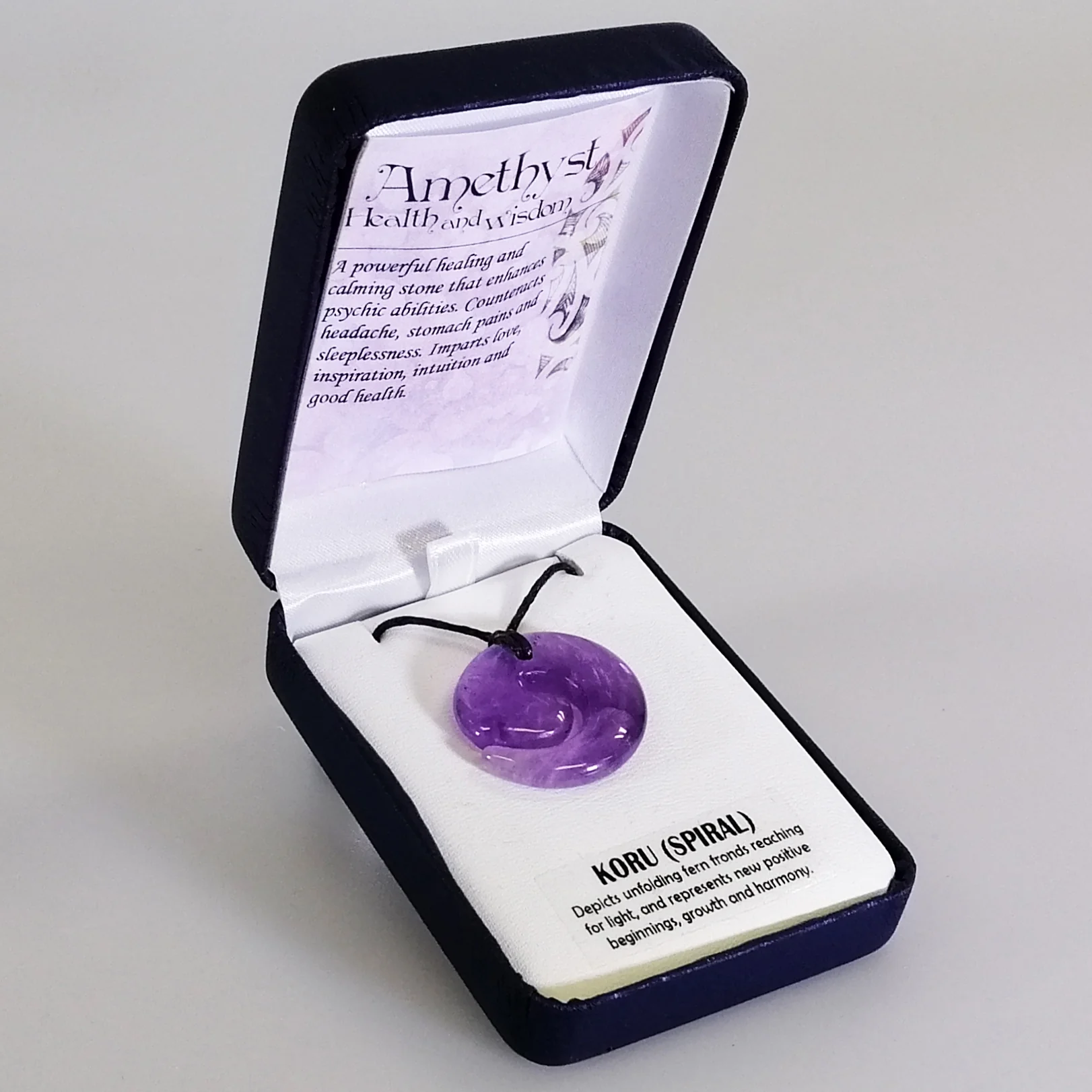 Amethyst Necklace - 'Koru' - Image 3