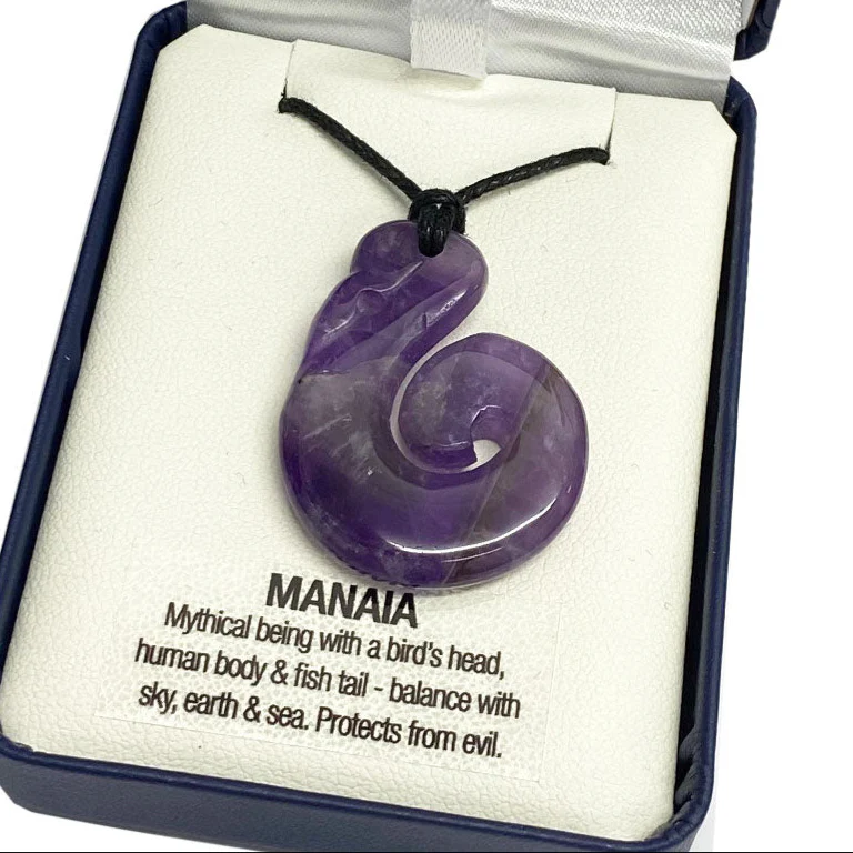 Amethyst Necklace - 'Manaia' - Image 2