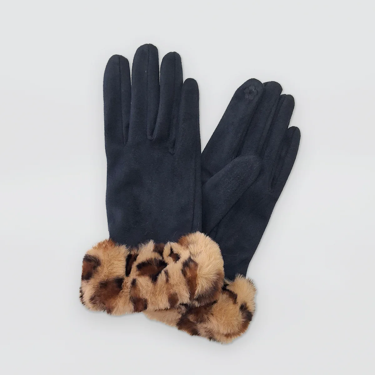 Animal Print Cuff Gloves - Image 2