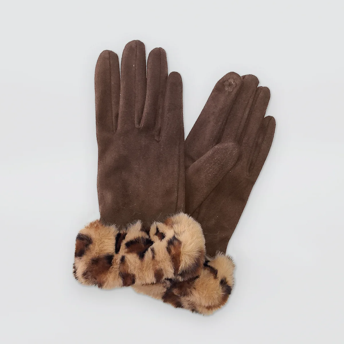 Animal Print Cuff Gloves - Image 3