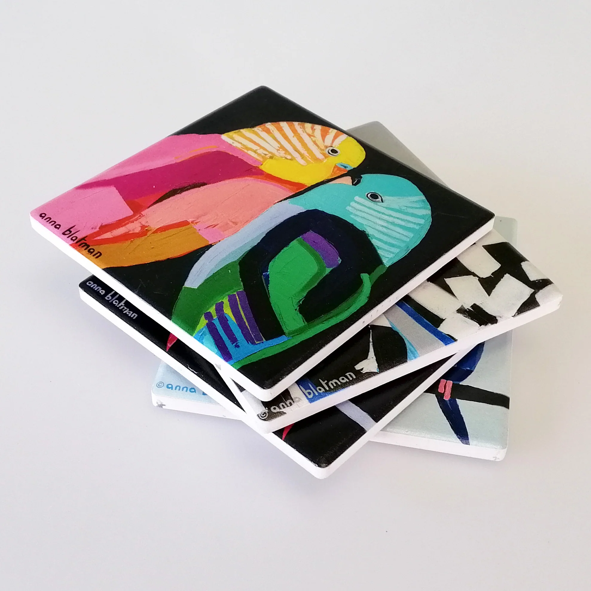 Anna Budgies - Coasters - Set of 4 - Image 2