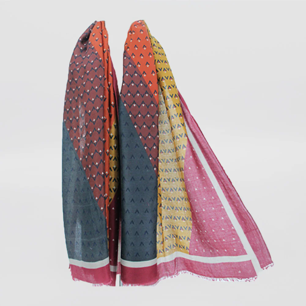 Bordered Arrowhead Scarves