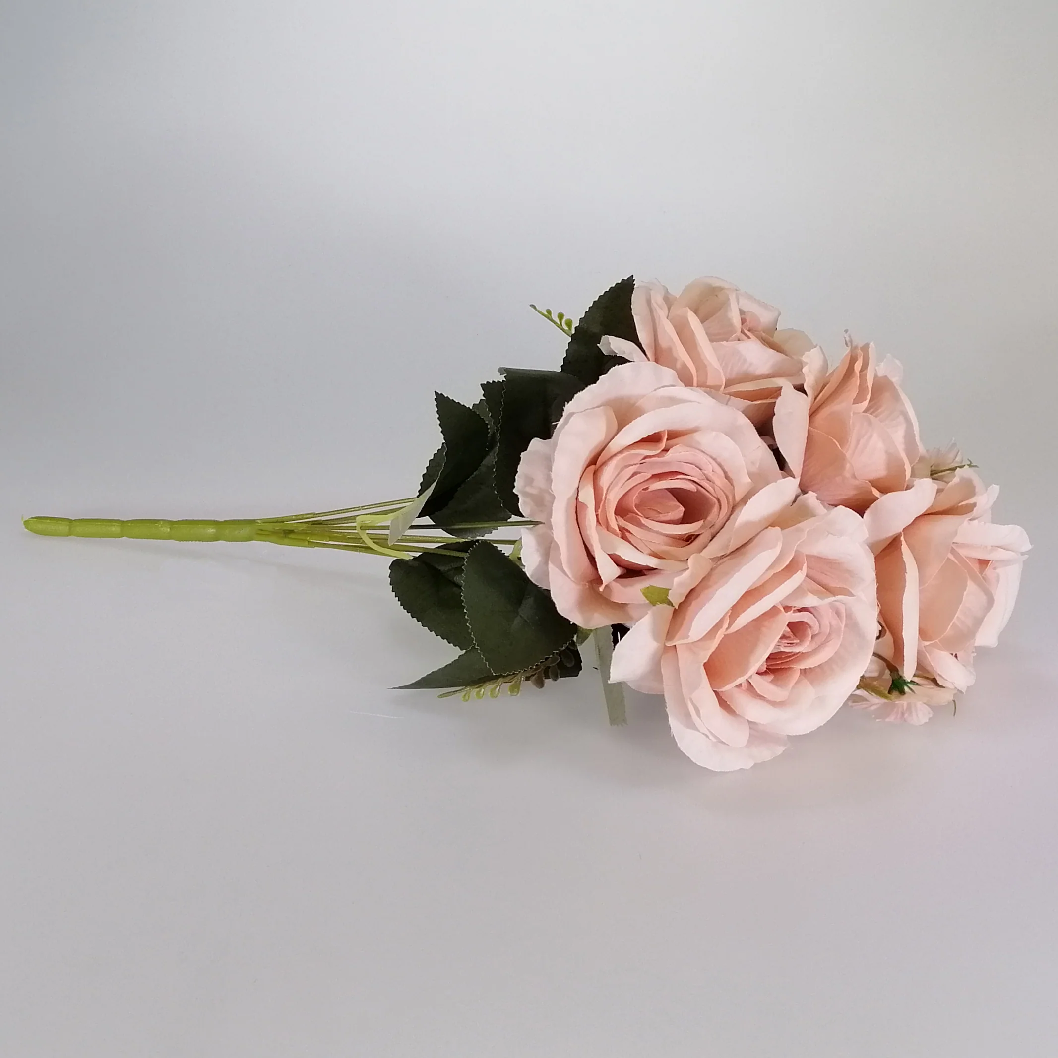 Artificial Flowers - Rose Daisy Bunch - Smoke Pink - Image 3