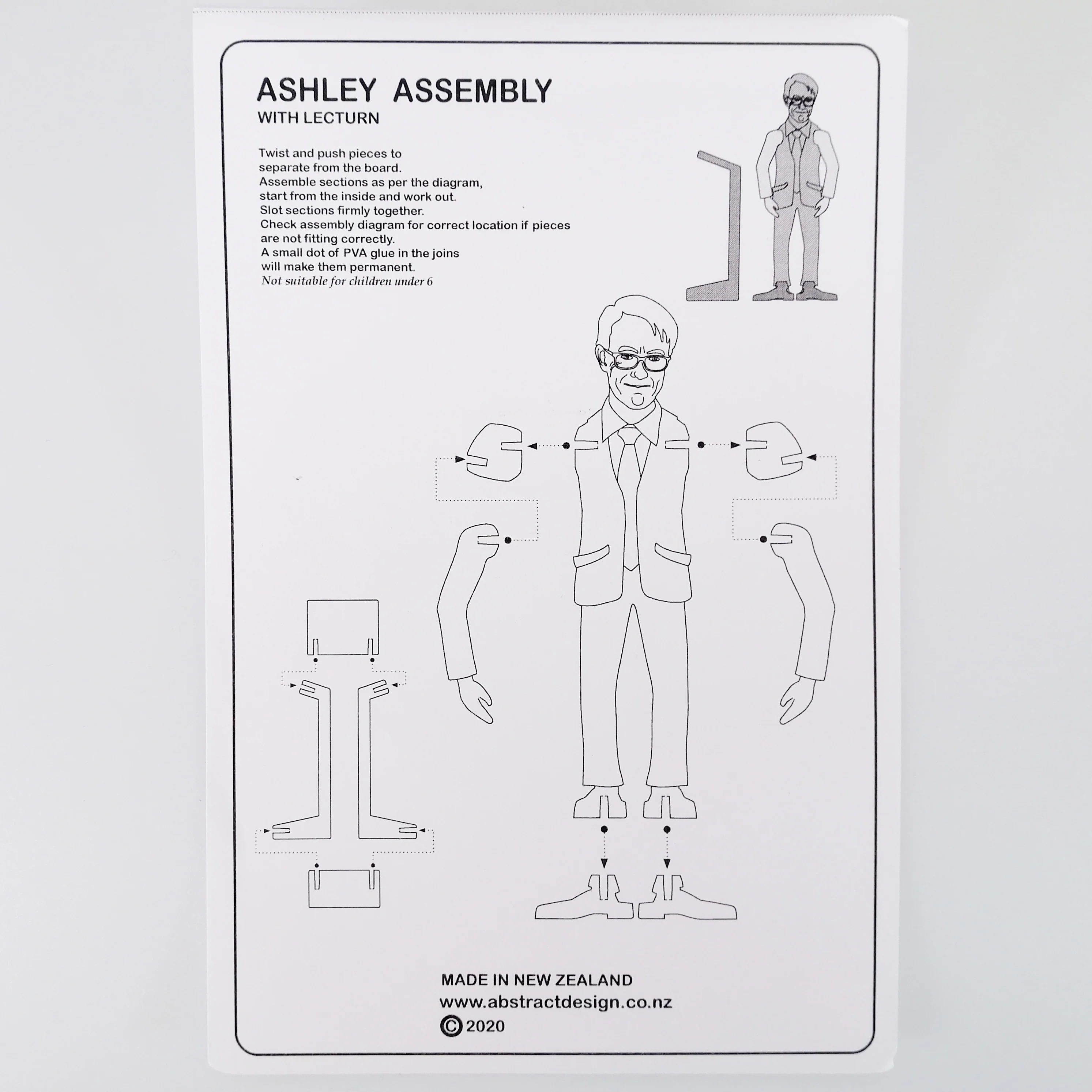 Ashley - Laser-Cut Wooden Model with Lectern - Image 3