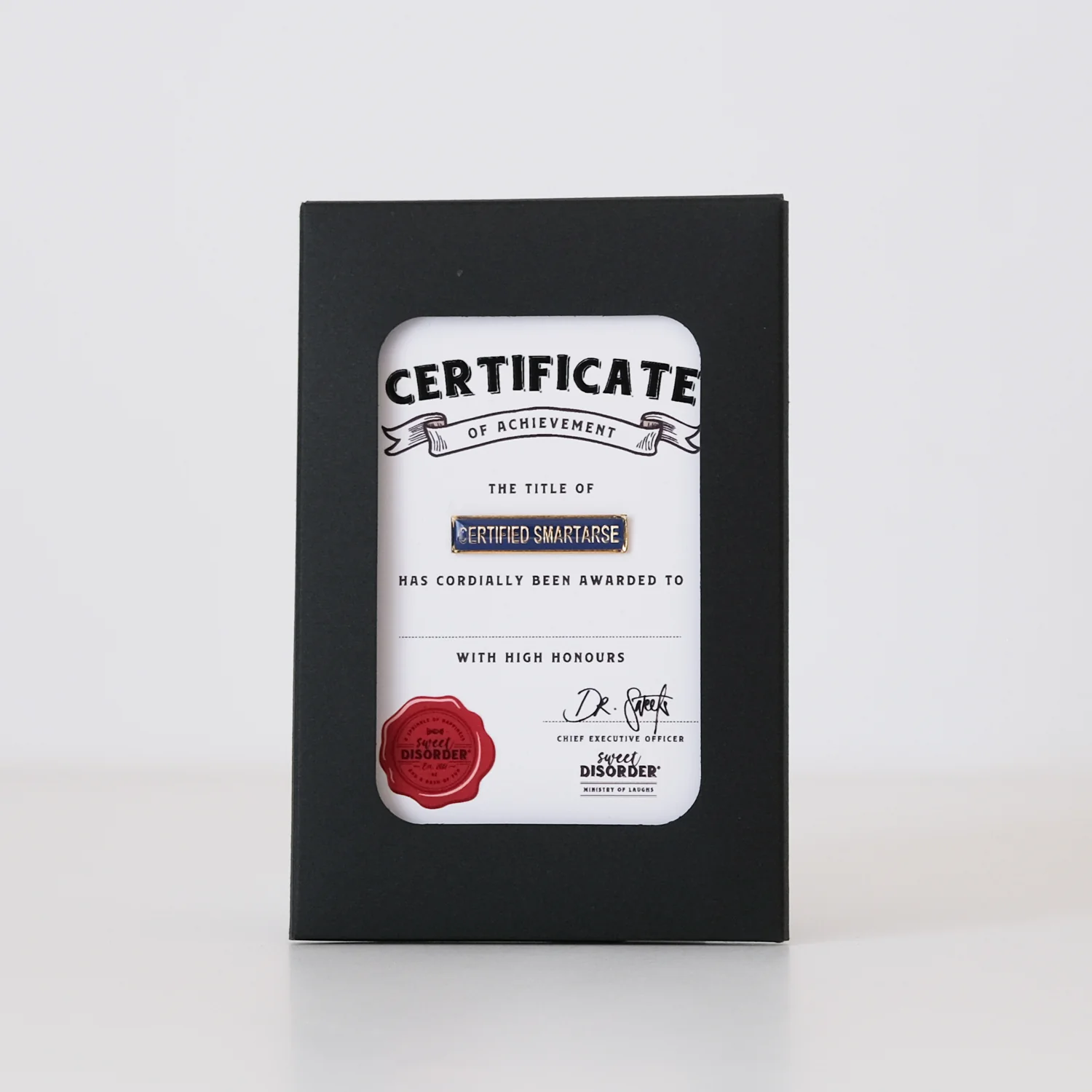 Badge & Certificate - 'Certified Smartarse' - Image 3