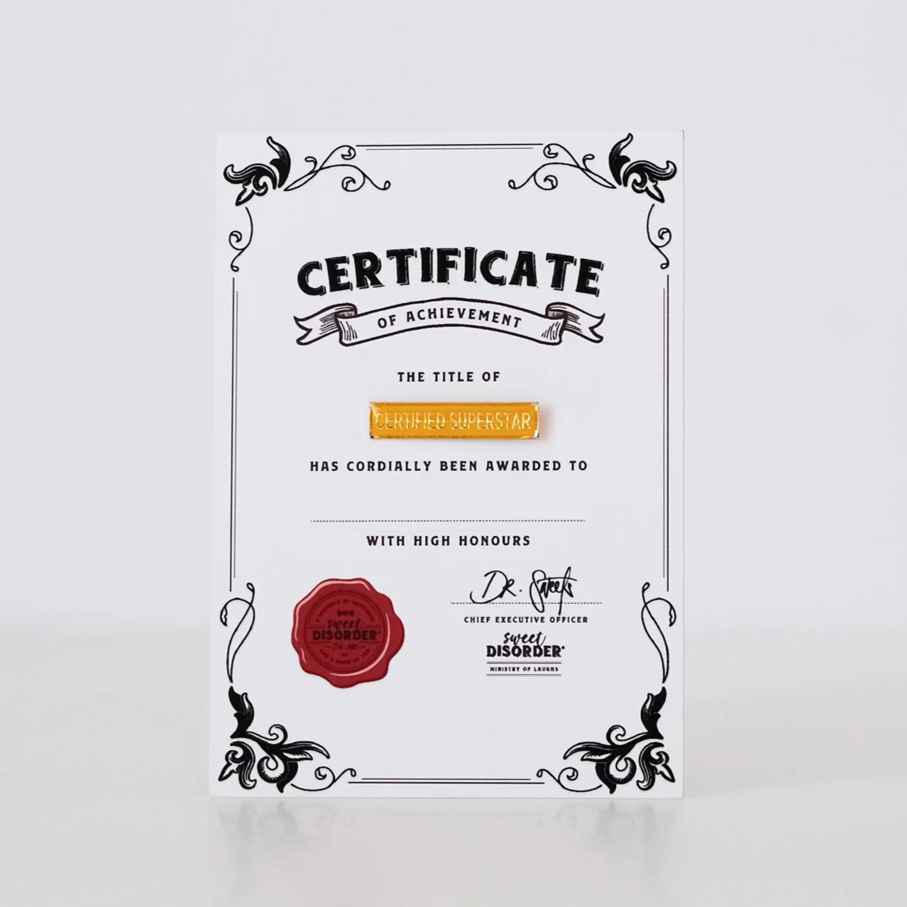 Badge & Certificate - 'Certified Superstar'