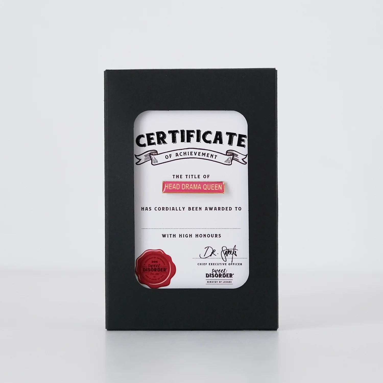 Badge & Certificate - 'Head Drama Queen' - Image 3