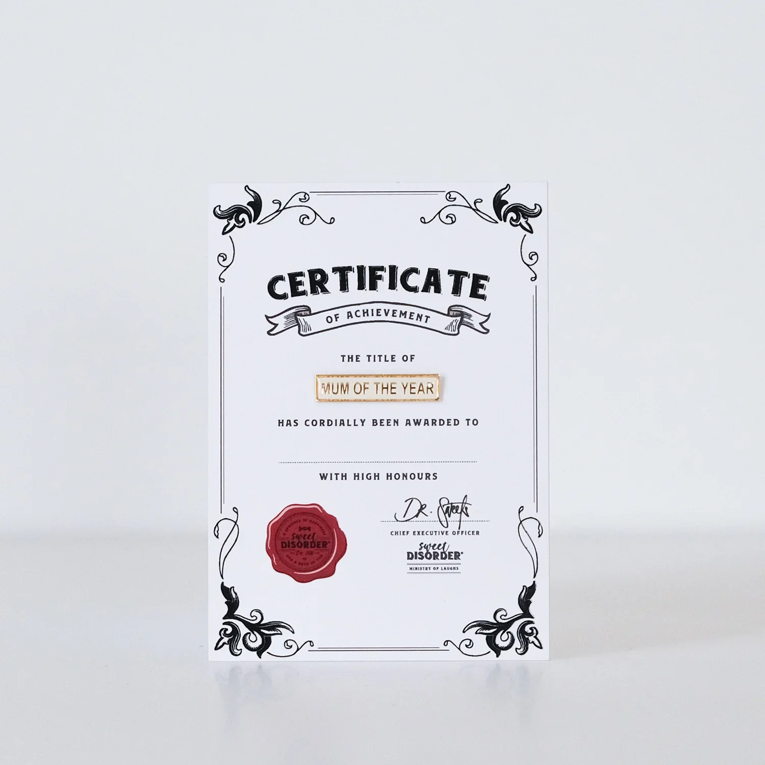 Badge & Certificate - 'Mum Of The Year' - Image 2