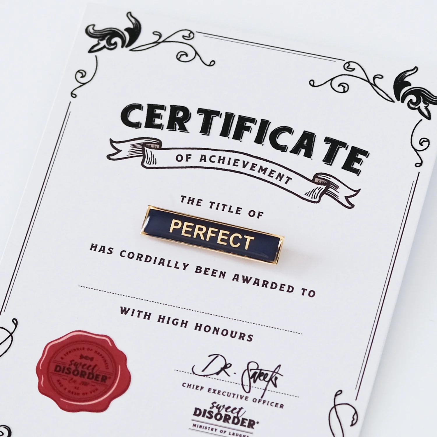 Badge & Certificate - 'Perfect' - Image 2
