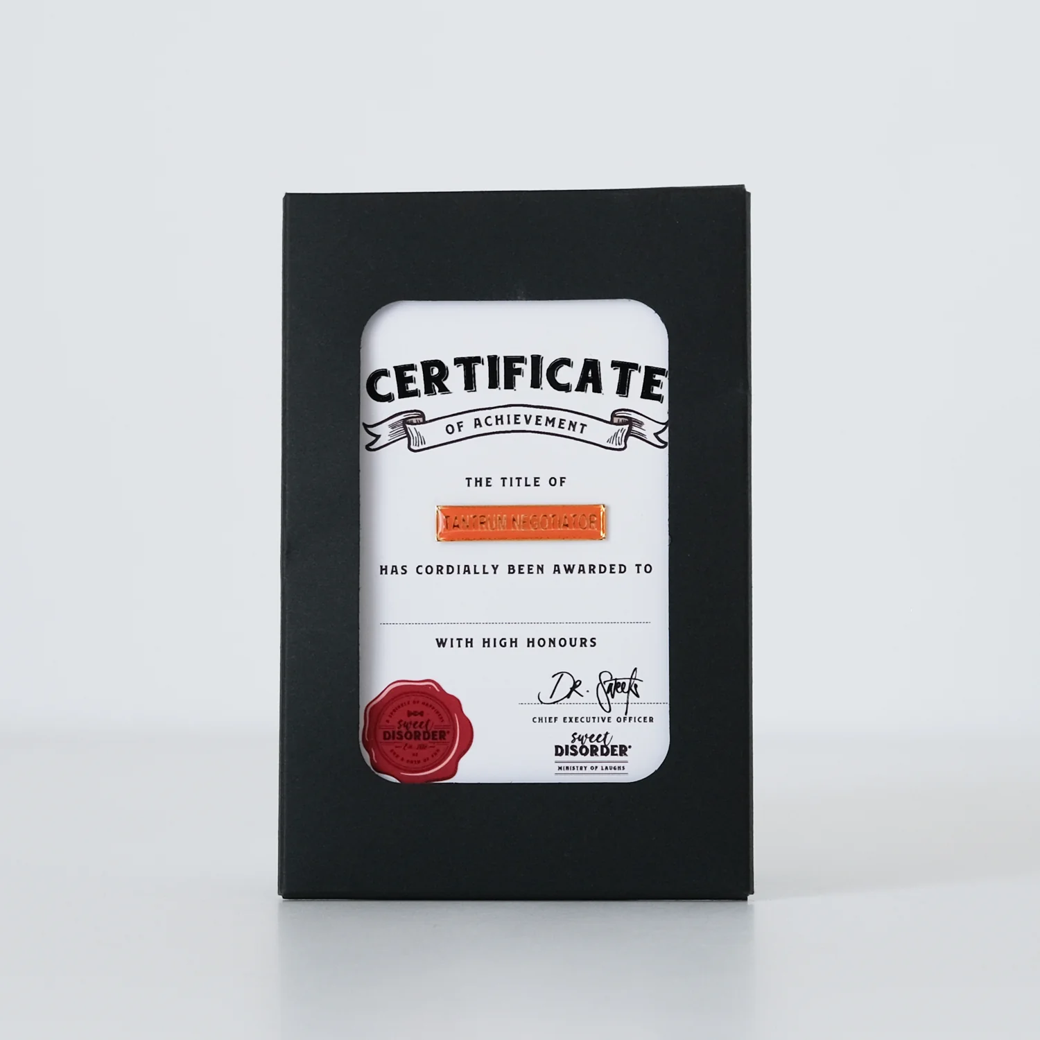 Badge & Certificate - 'Tantrum Negotiator' - Image 3