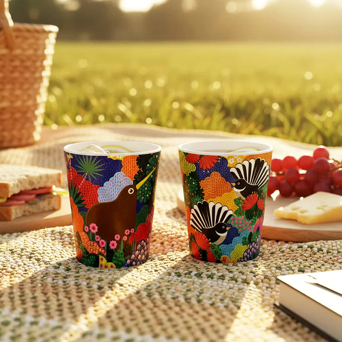 Bamboo Cups - 'NZ Native Birds' - Image 2