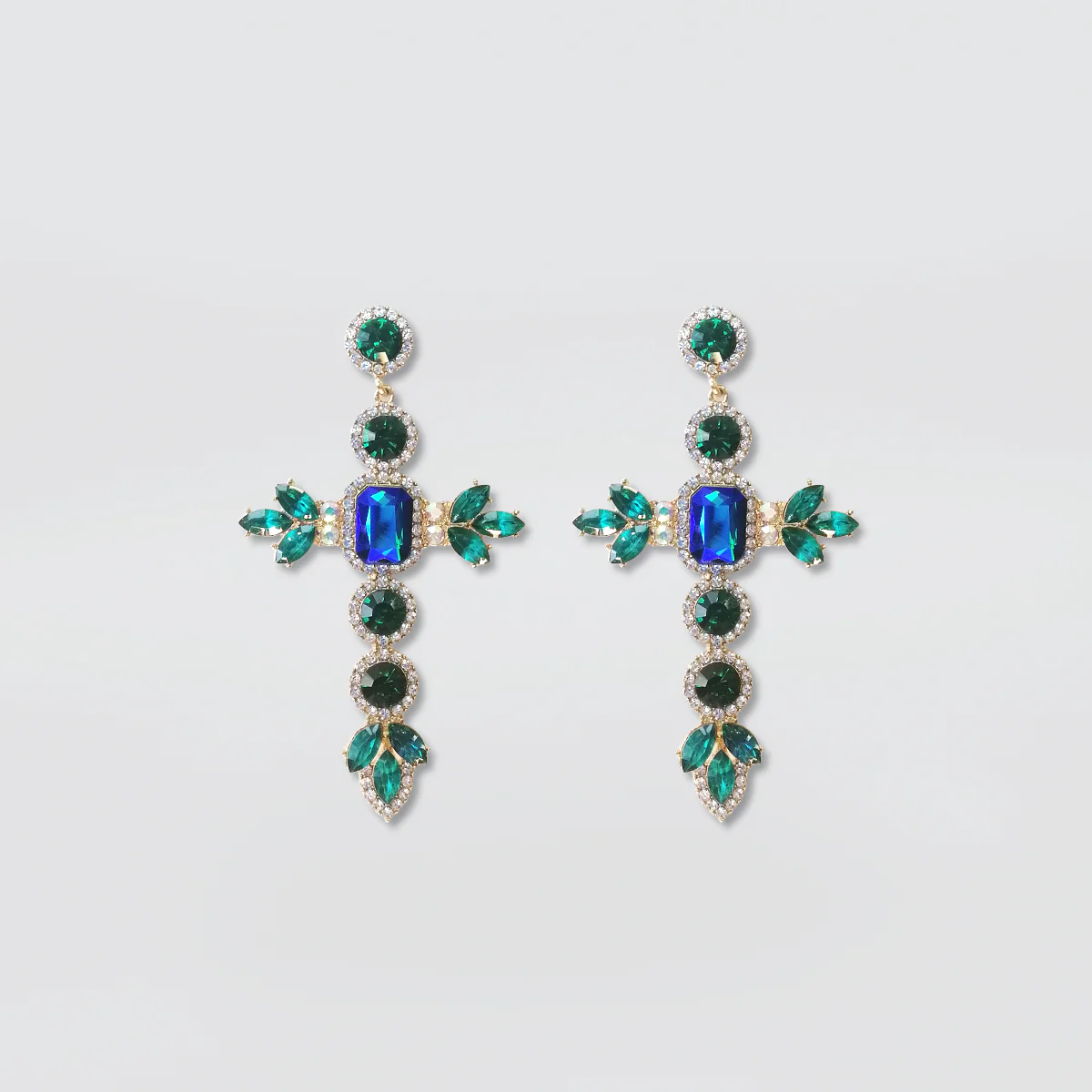 Bedazzel 'Crystal Cross' Earrings - Image 3