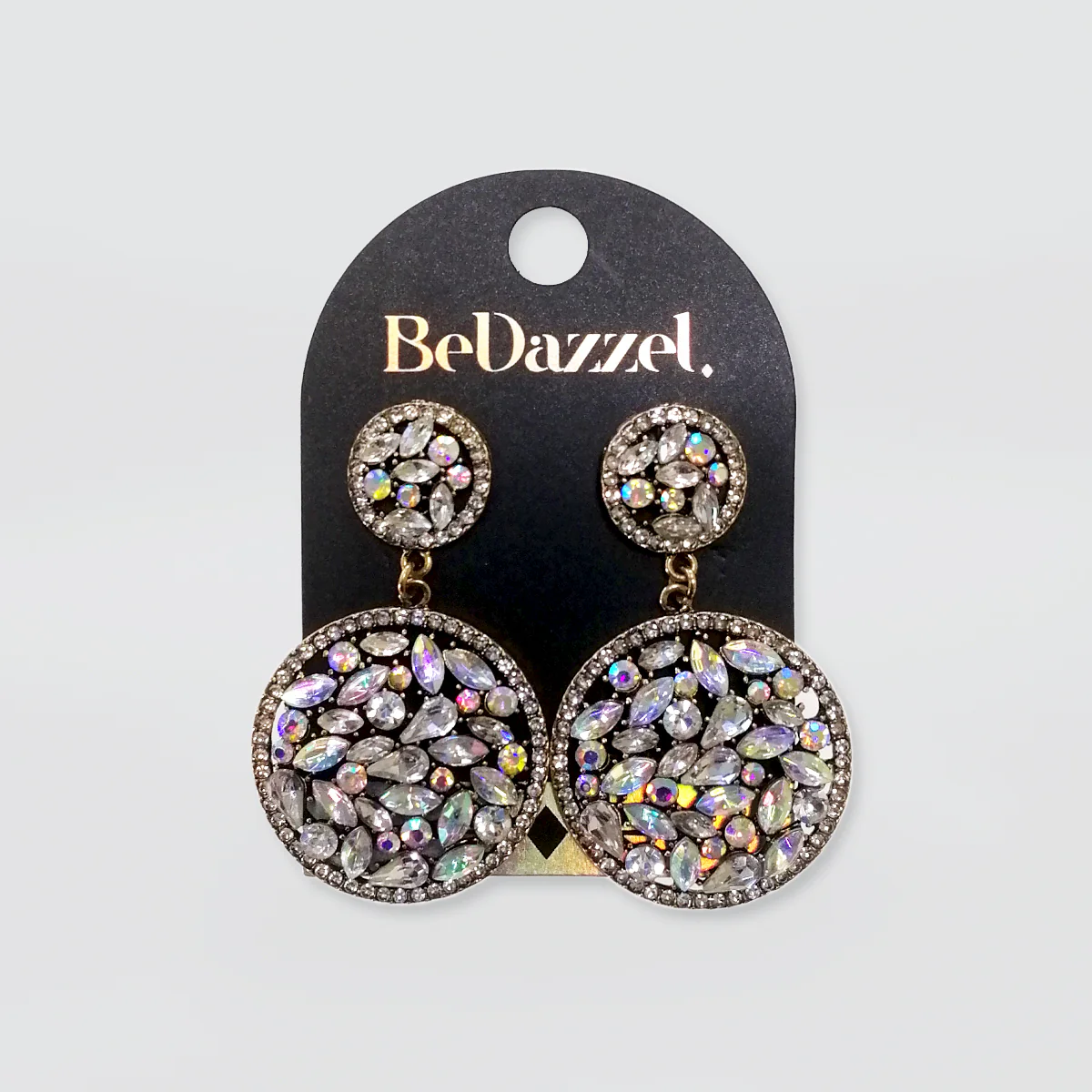 Bedazzel 'Two Hoop Diamante' Earrings - Image 2