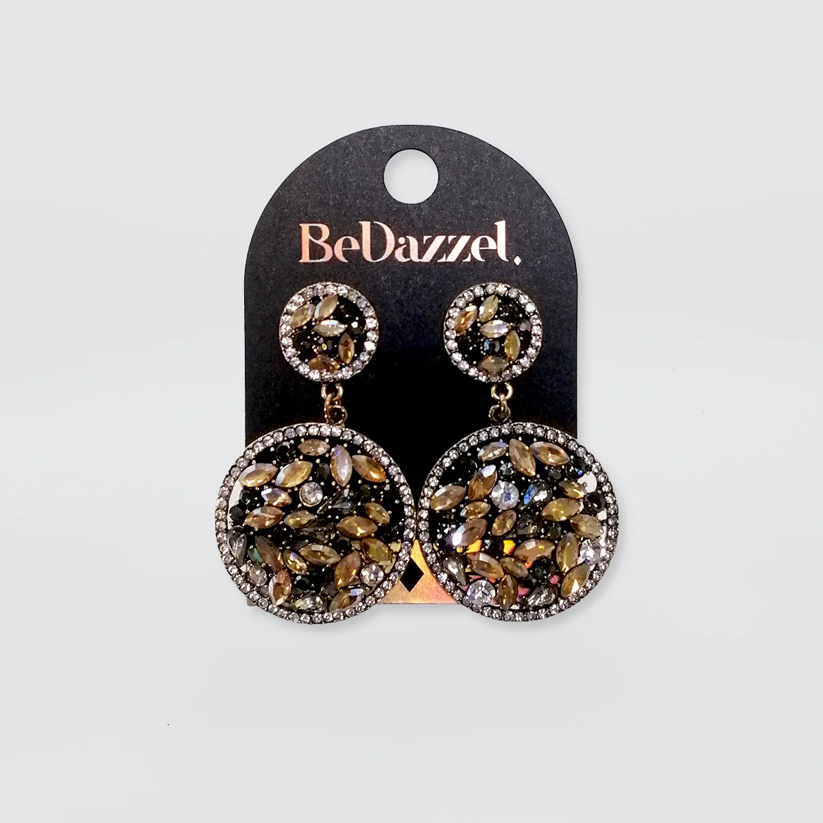 Bedazzel 'Two Hoop Diamante' Earrings - Image 3