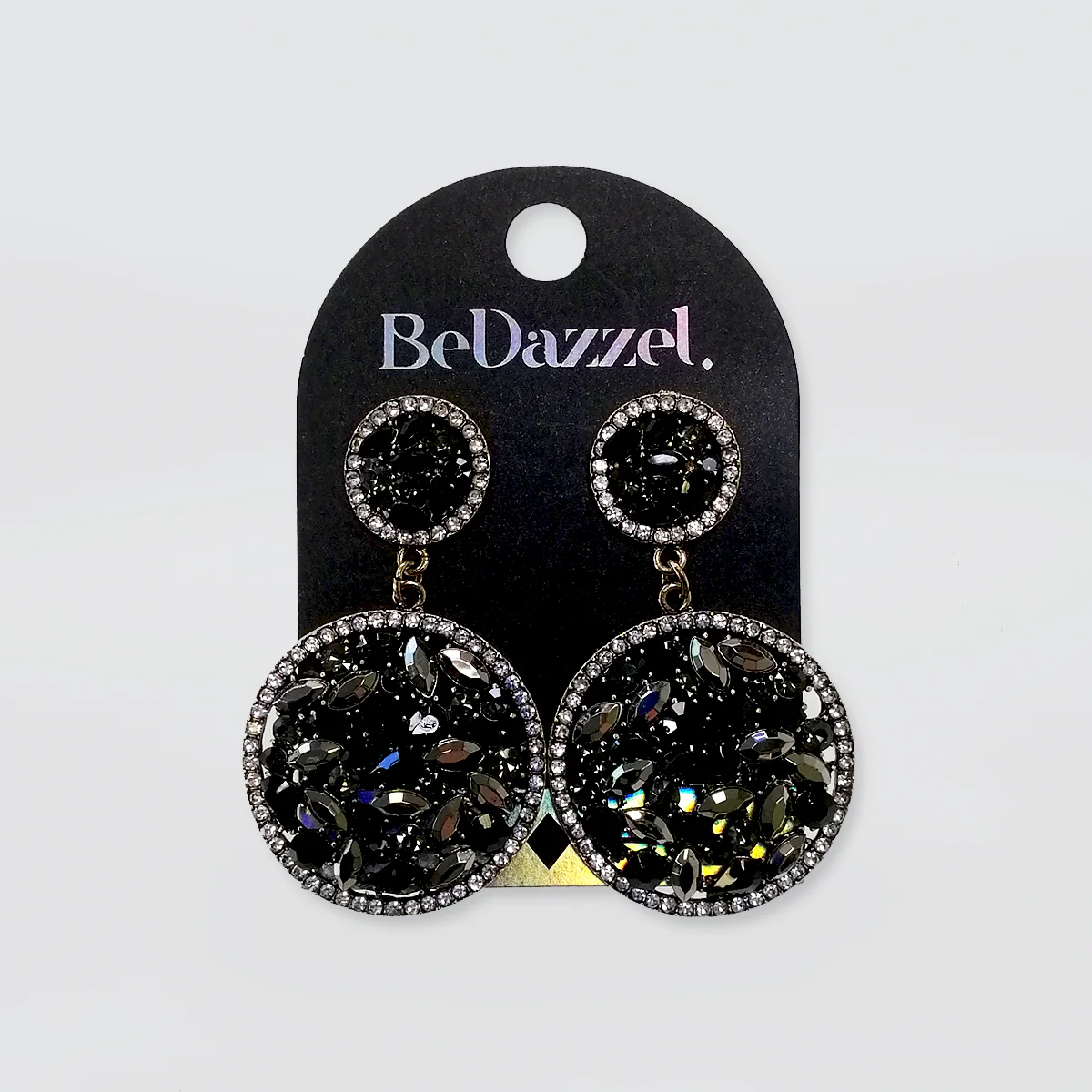 Bedazzel 'Two Hoop Diamante' Earrings - Image 4