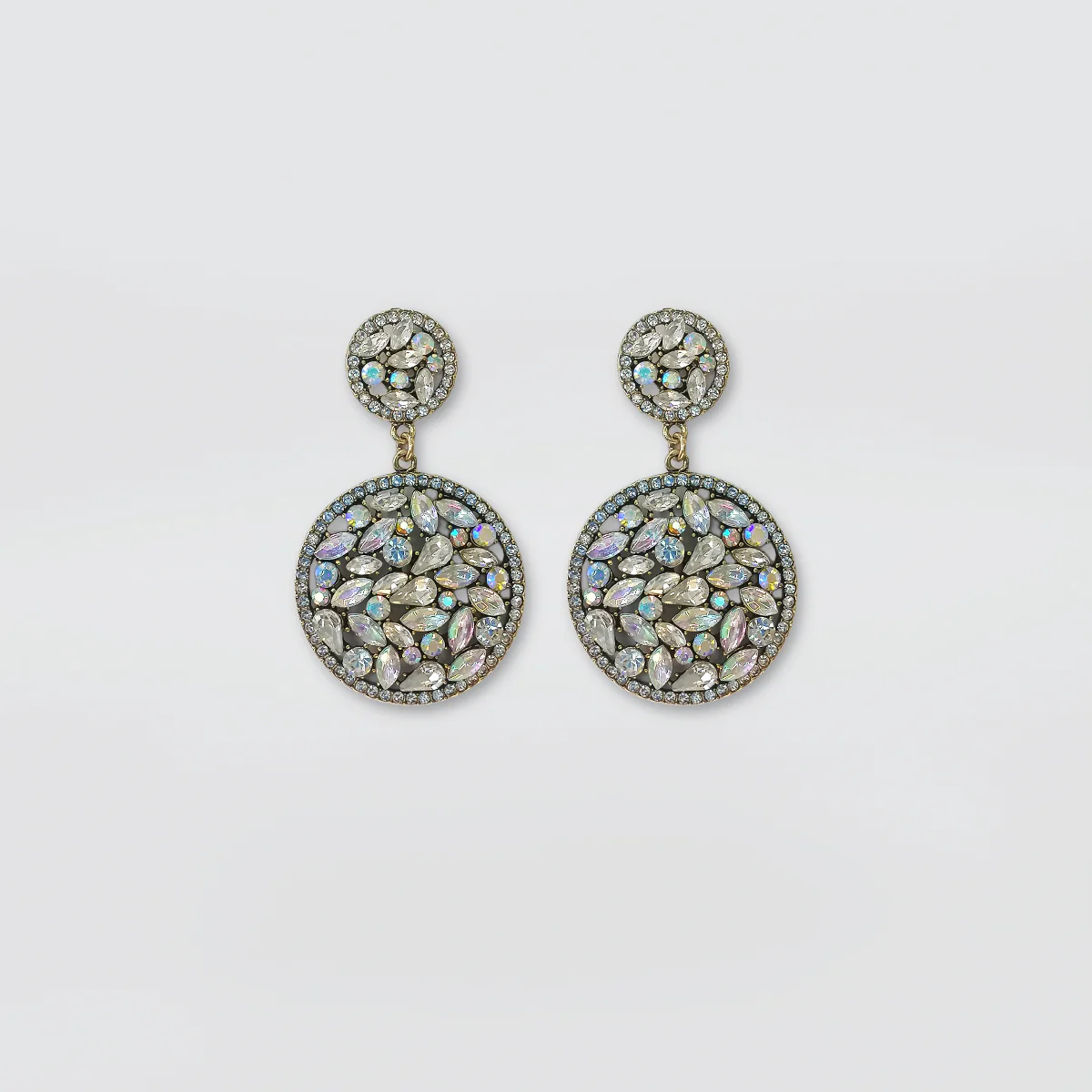 Bedazzel 'Two Hoop Diamante' Earrings - Image 6