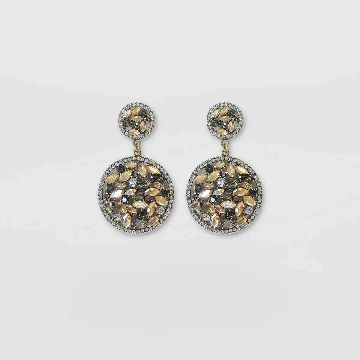 Bedazzel 'Two Hoop Diamante' Earrings - Image 8
