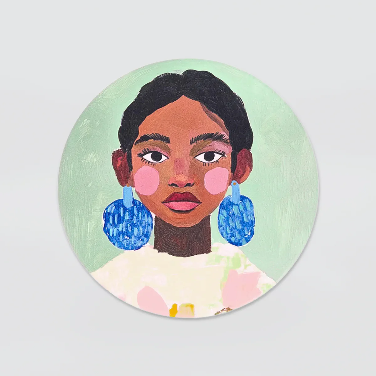 Billie - Ceramic Coaster - Girl