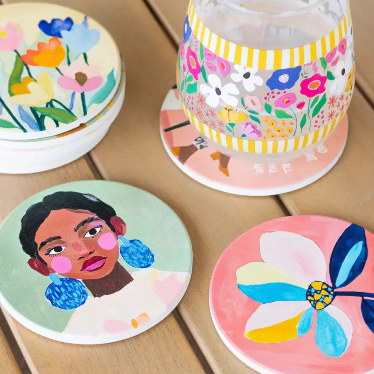 Billie - Ceramic Coaster - Girl - Image 2