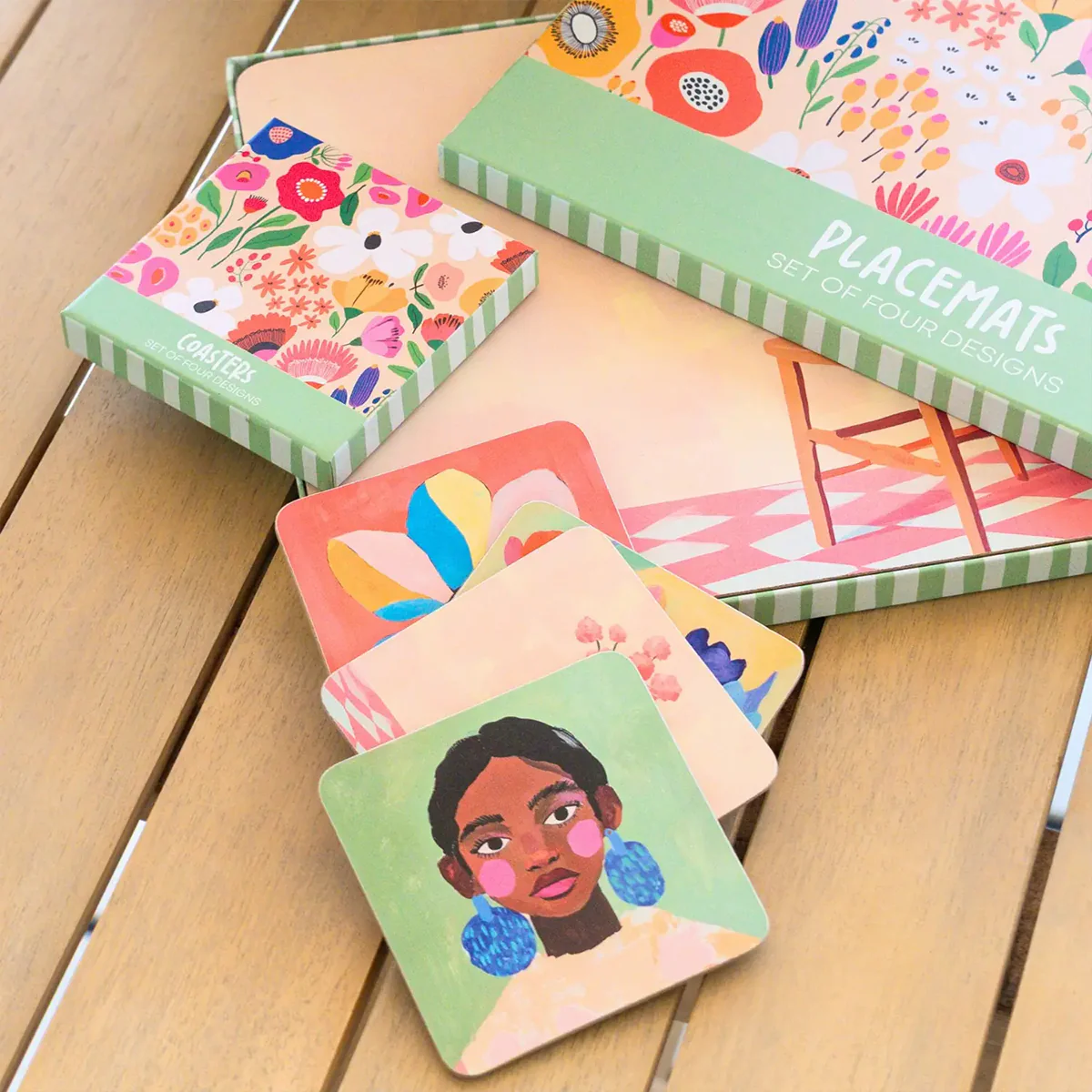 Billie - Ceramic Coasters - Set/4 - Image 2