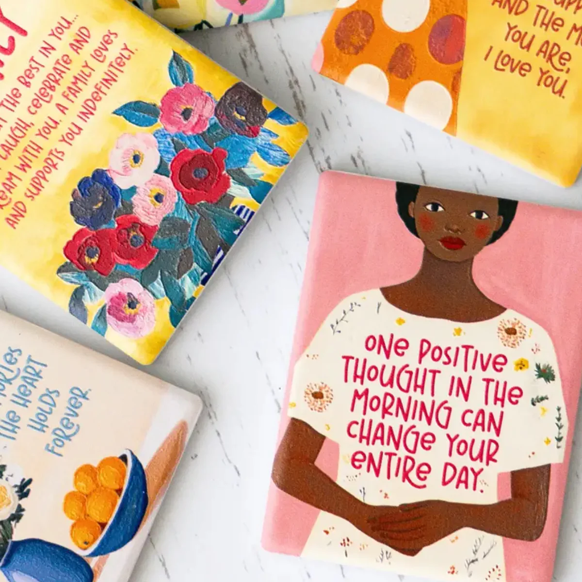 Billie - Ceramic Magnet - Positive Thoughts - Image 2