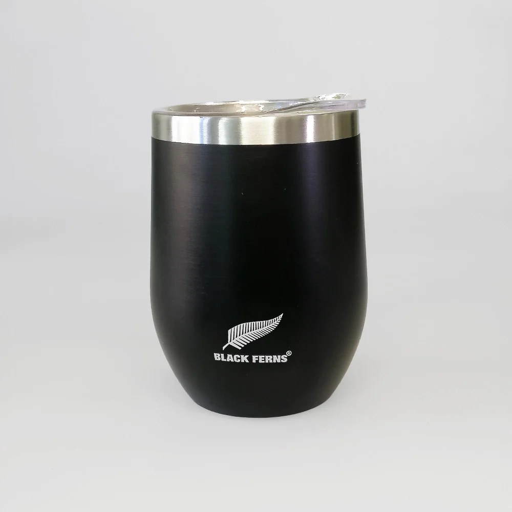 Black Ferns Tumbler With Lid - Black