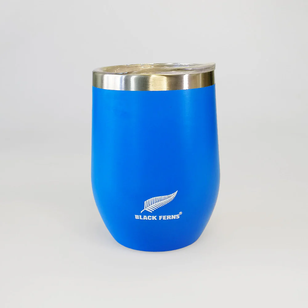Black Ferns Tumbler With Lid - Blue