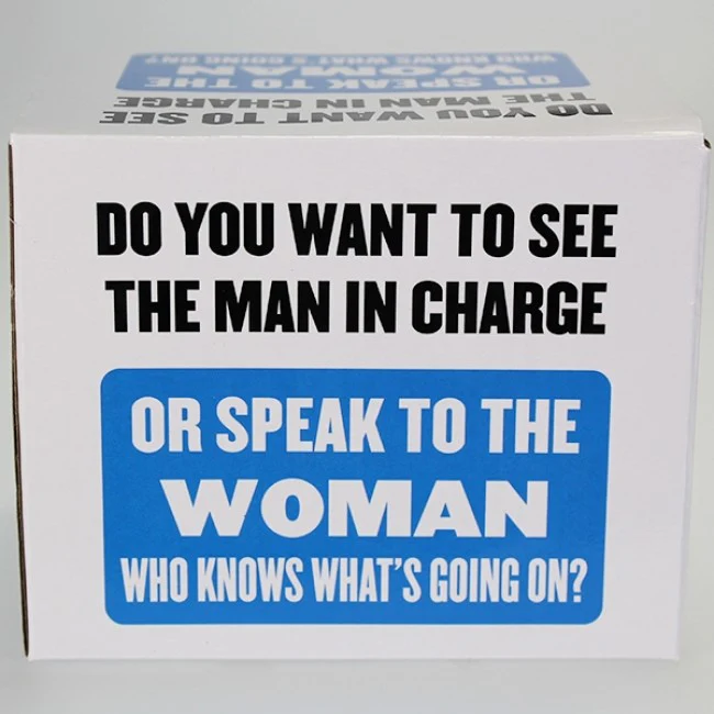 Boxed Mug - 'Man in Charge or Woman Who Knows...' - Image 2