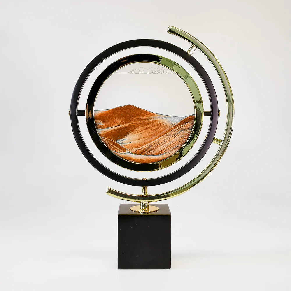 Brass Sand Picture Decor - Half Ring