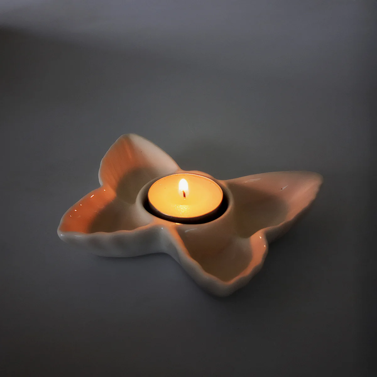 Butterfly Ceramic Tealight Candleholder - Image 2