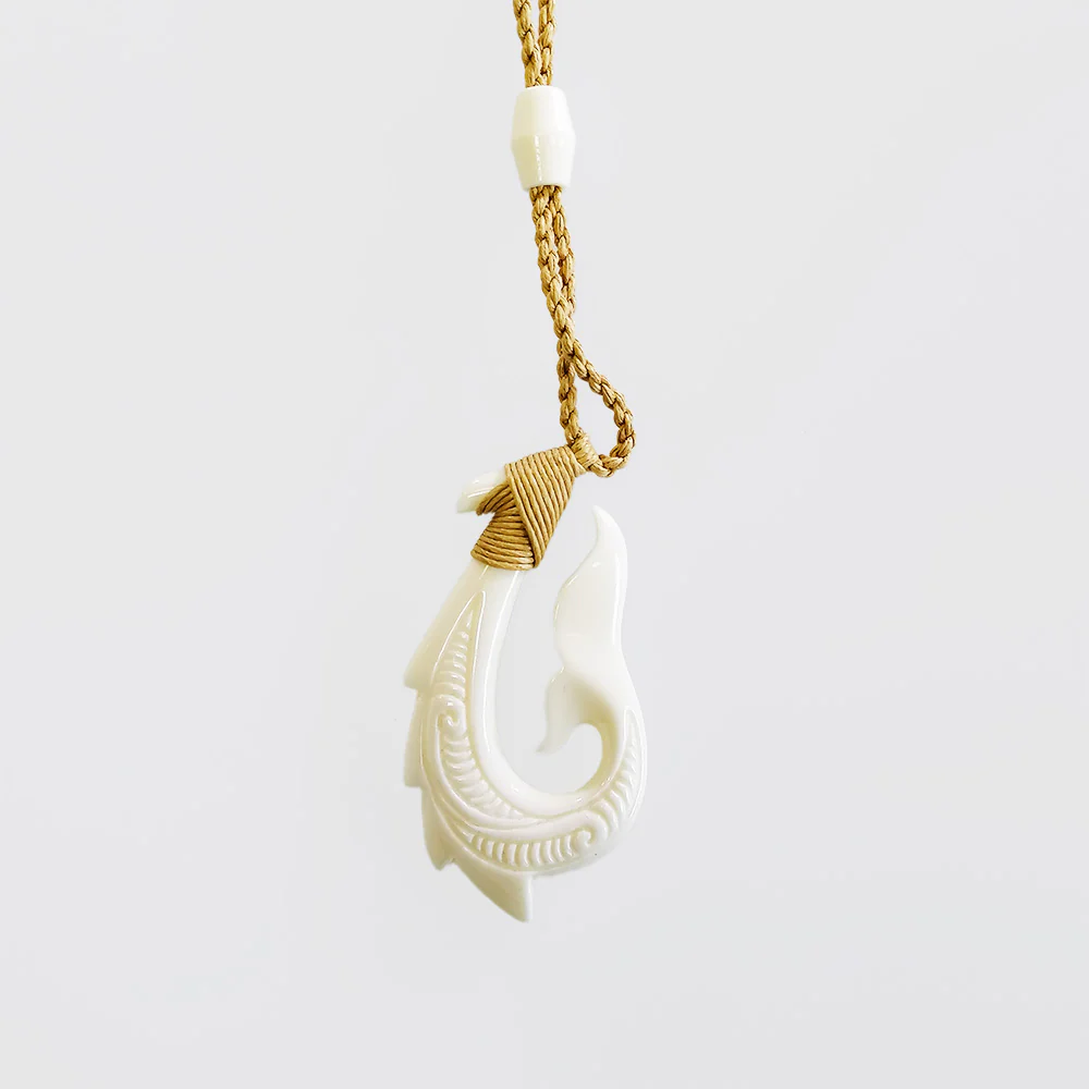 Carved Pendant - Bone Barbed Hook