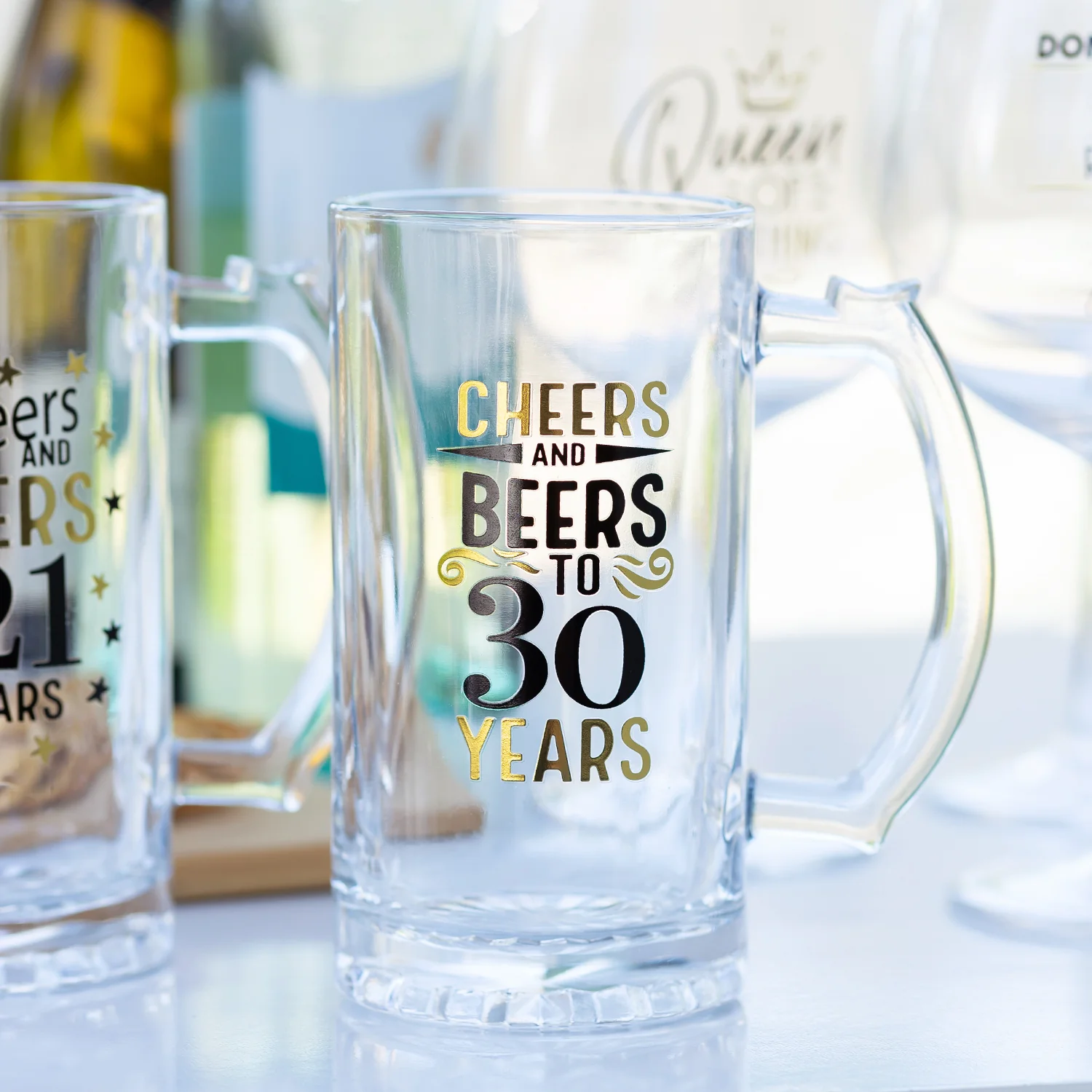 Celebration Beer Glass - 30th - Image 2