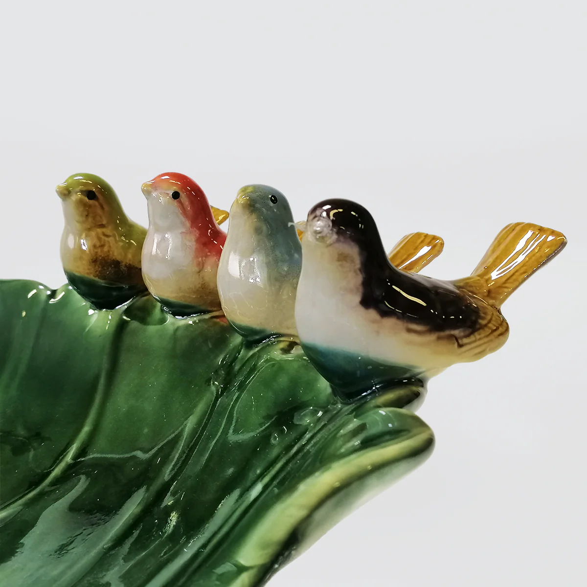 Ceramic Bird Leaf Bowl - 34cm - Image 2