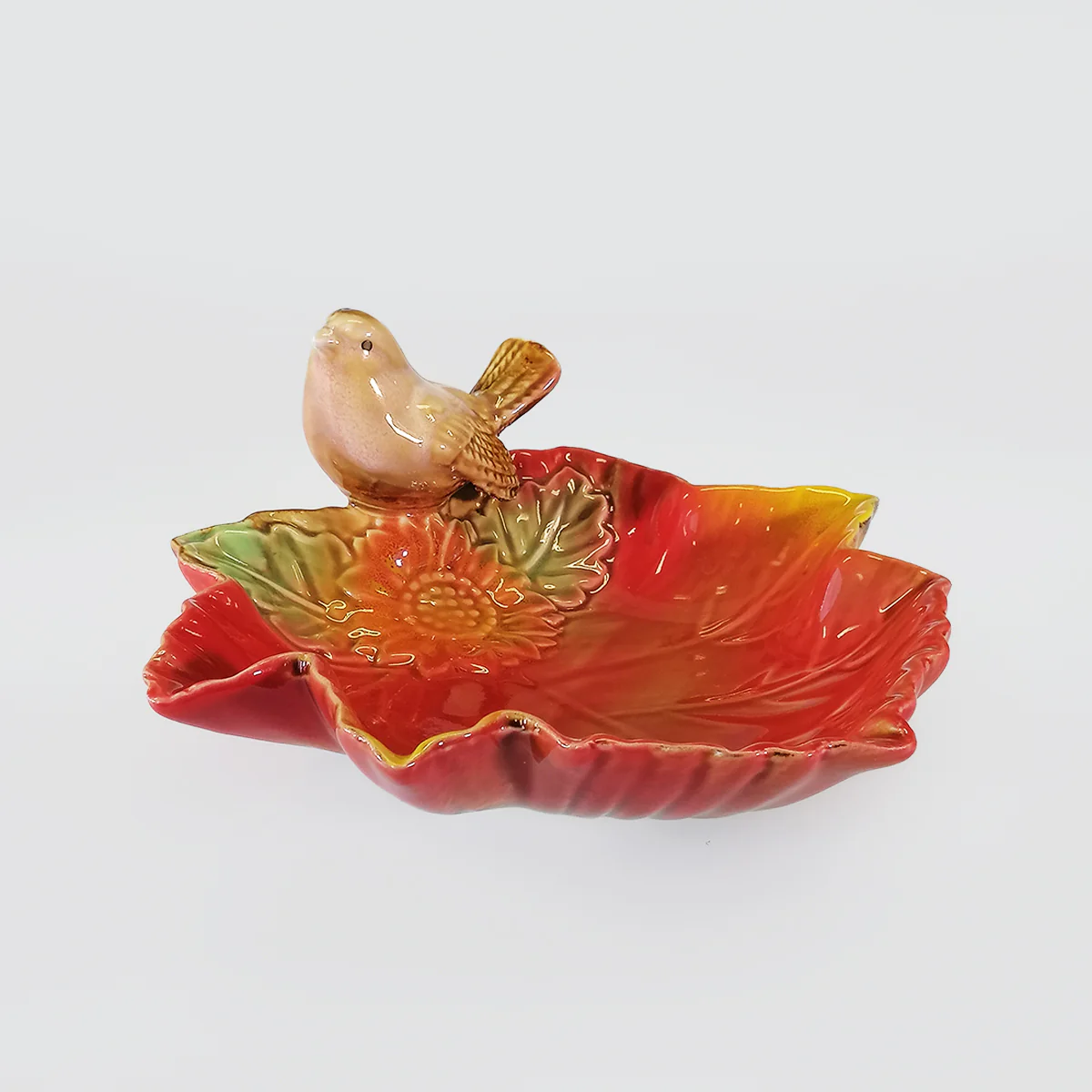 Ceramic Bird Leaf Plates - Image 3