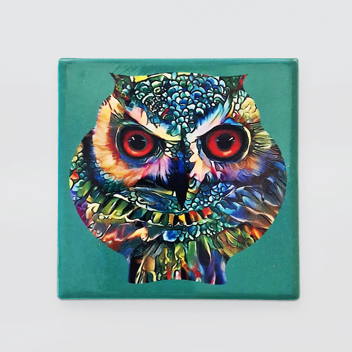 Ceramic Coaster Set/4 - Owls - Image 3
