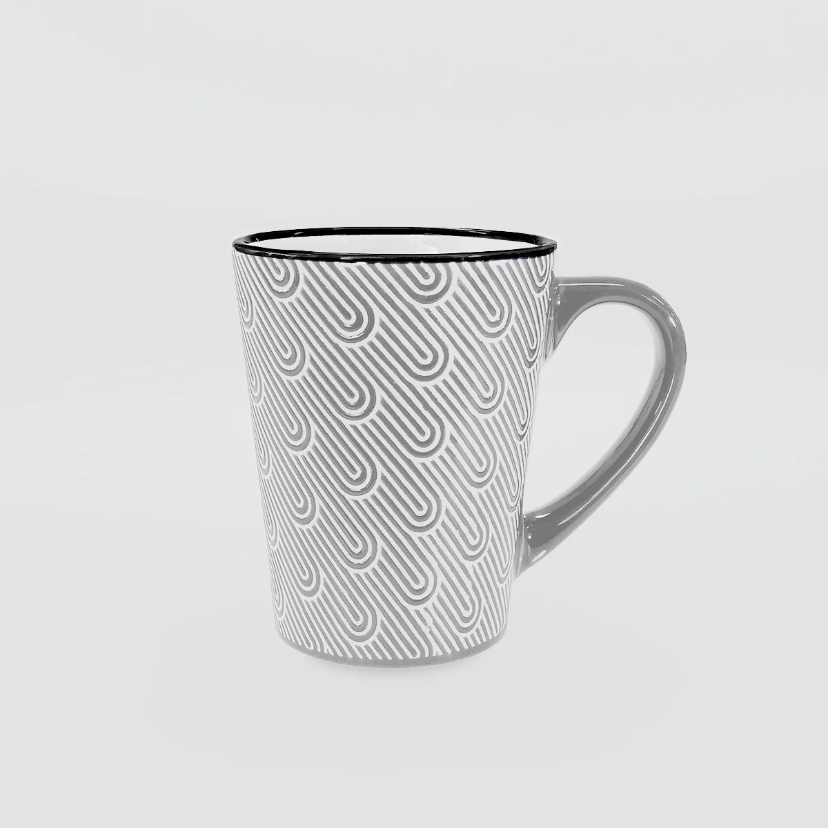 Ceramic Mugs Set/3 - 'Paperclip Weave' - Image 4