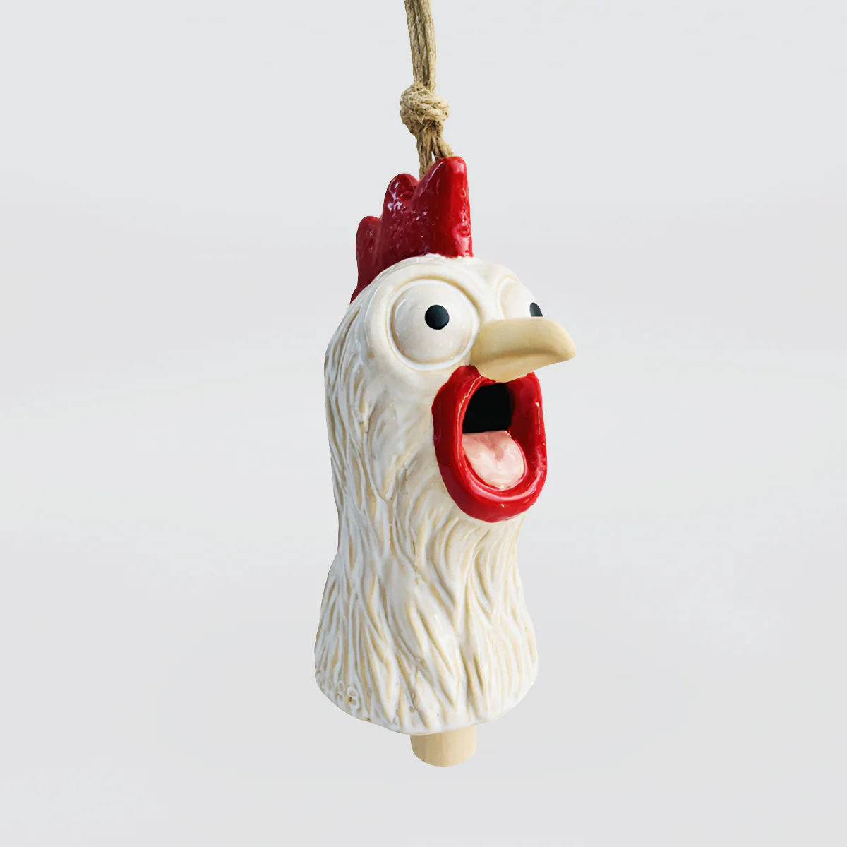 Porcelain Rooster - Wind Chime