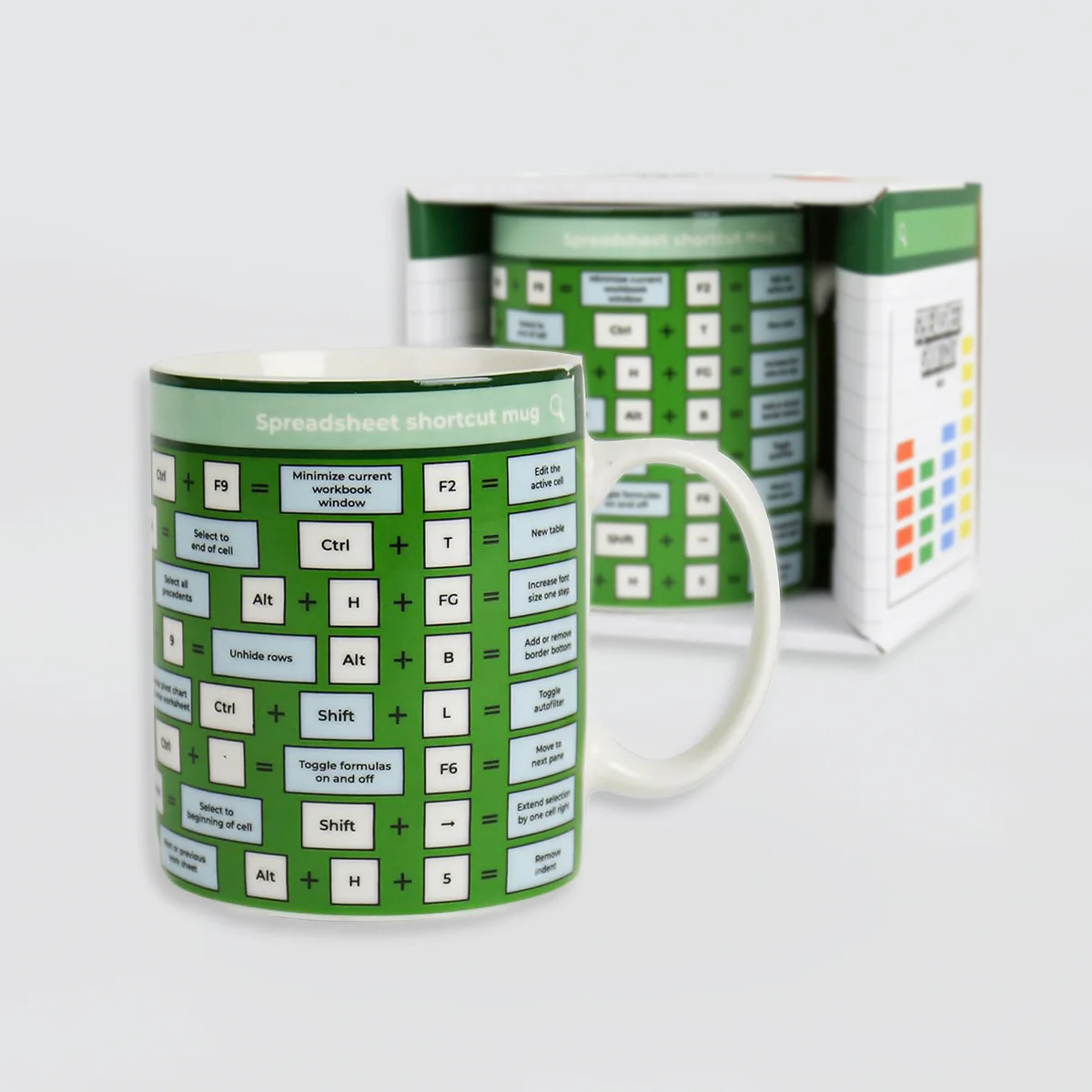 Ceramic 'Spreadsheet Shortcuts' mug - Image 2