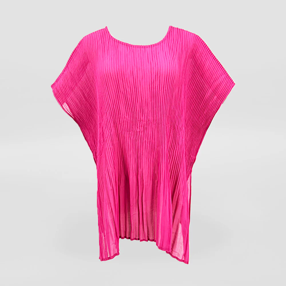 Cerise Crinkle Summer Top
