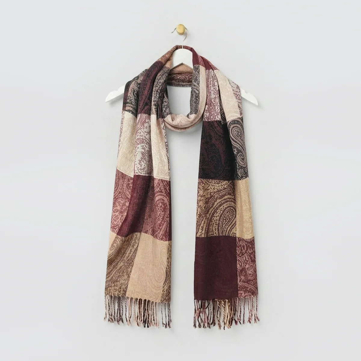 Checkered Paisley Scarves - Image 4
