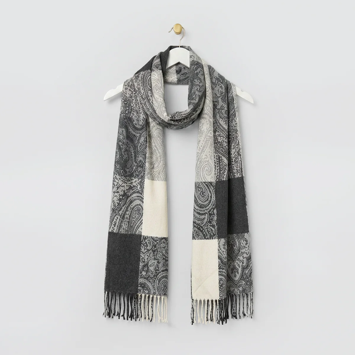 Checkered Paisley Scarves - Image 5