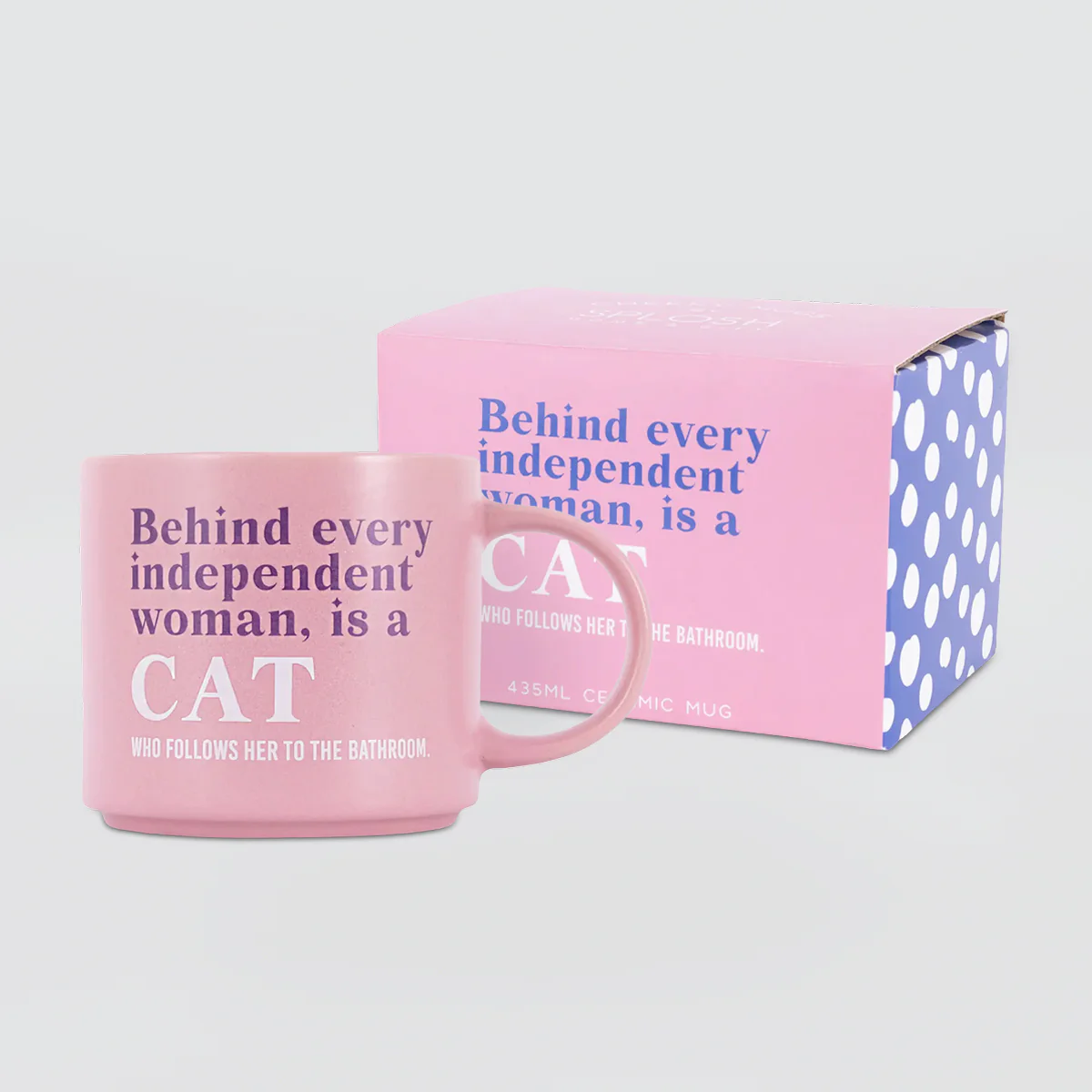 Cheeky Mug - Independent Woman & Her Cat - Image 3