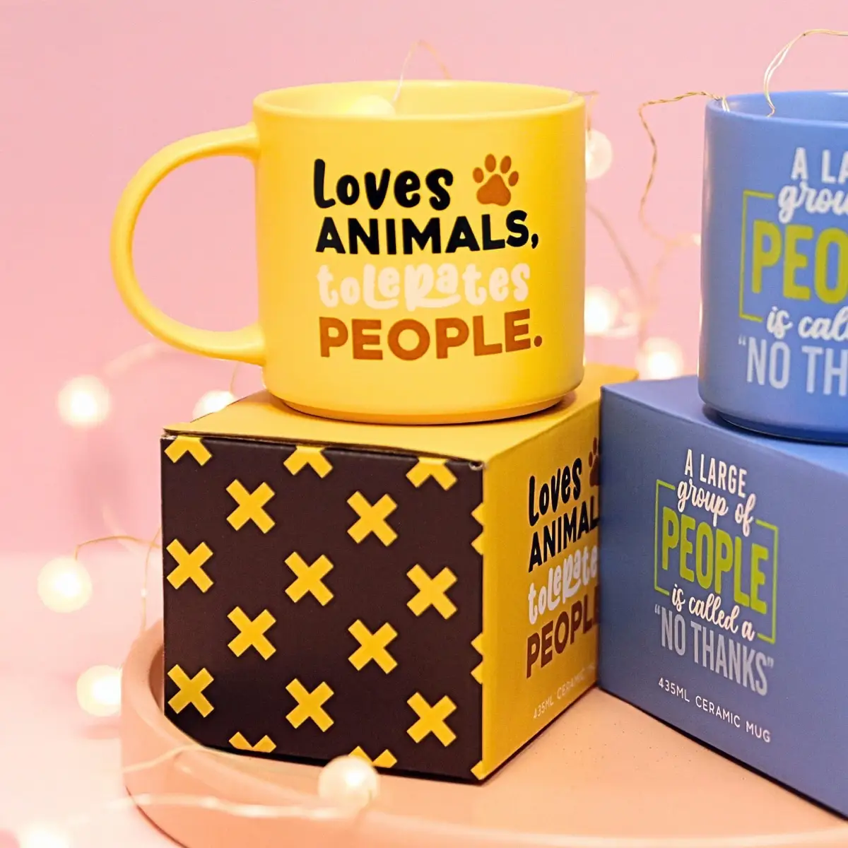 Cheeky Mug - Loves Animals, Tolerates People - Image 2