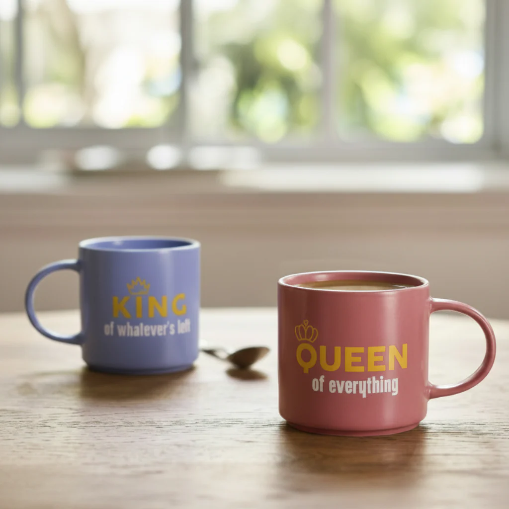 Cheeky Mugs Set - King & Queen - Image 2