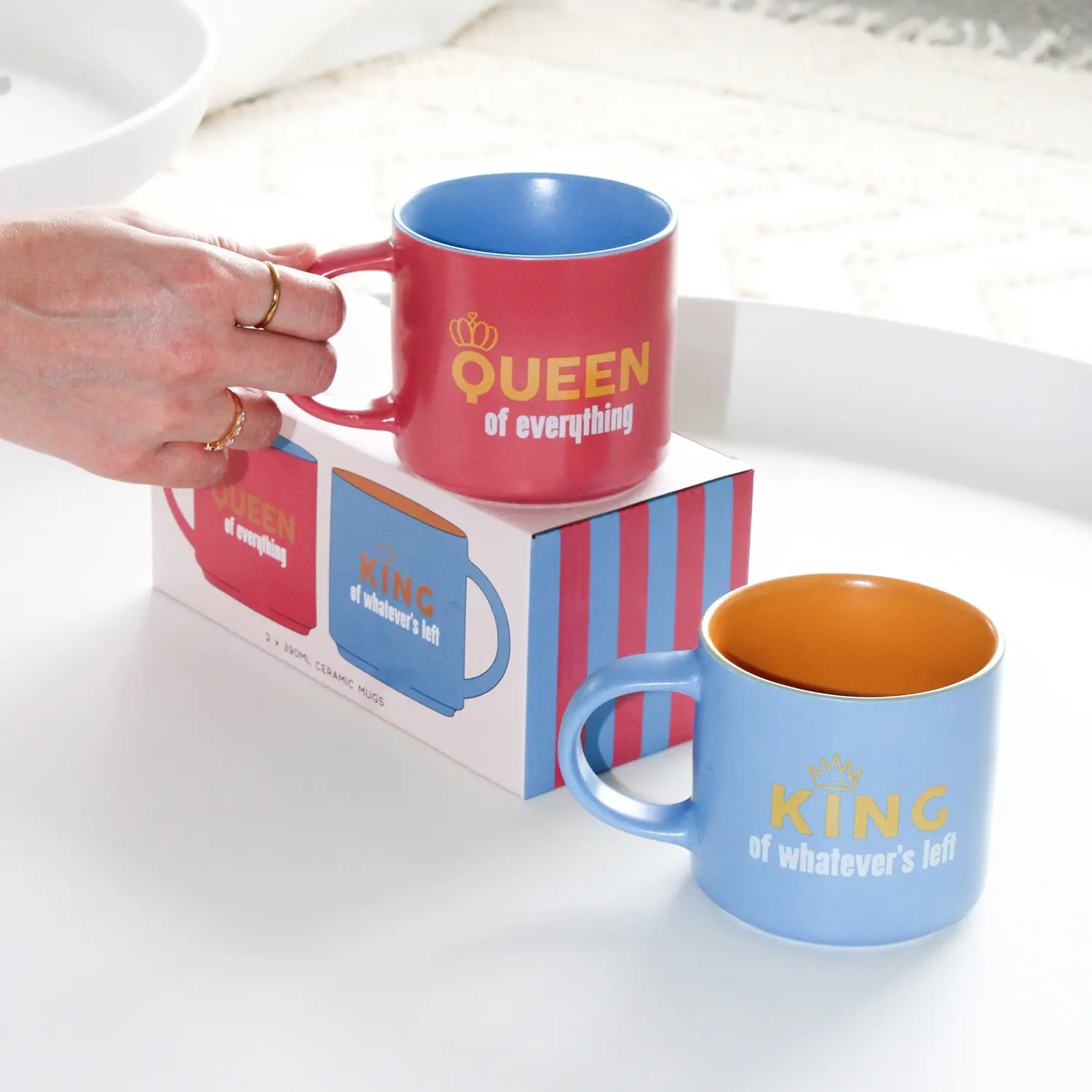 Cheeky Mugs Set - King & Queen - Image 3